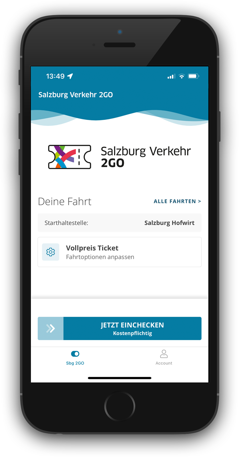 SVV App 2GO Dashboard