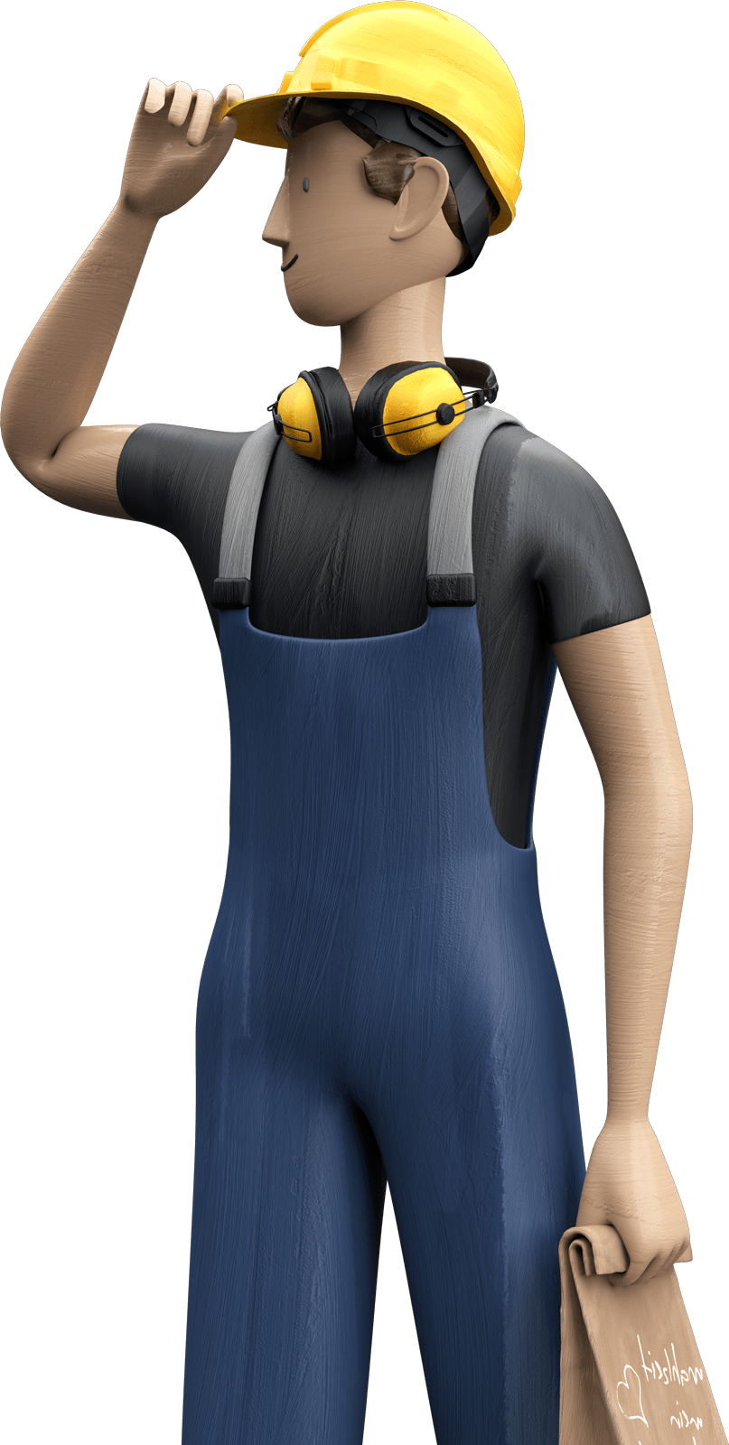 Freisteller Bauarbeiter