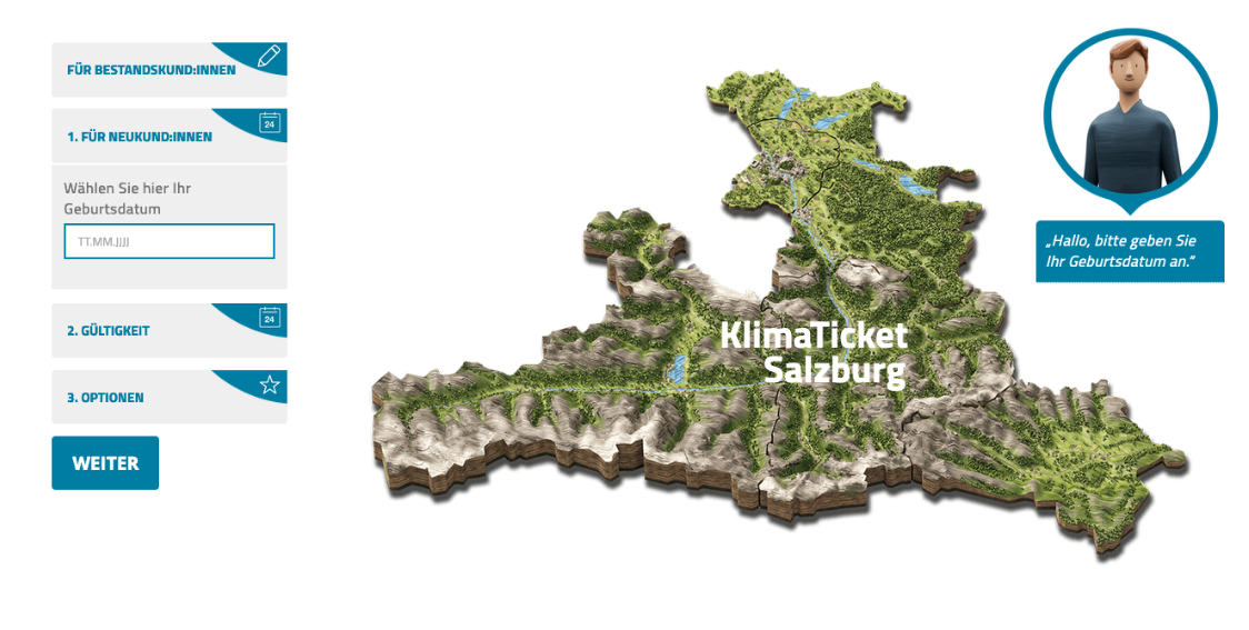 Klimaticket Salzburg als Jobticket - Schritt 2 - Gültigkeit