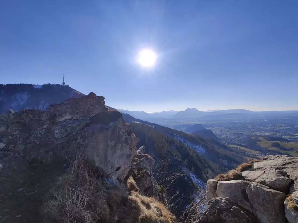 Sicht vom Nockstein auf den Gaisberg