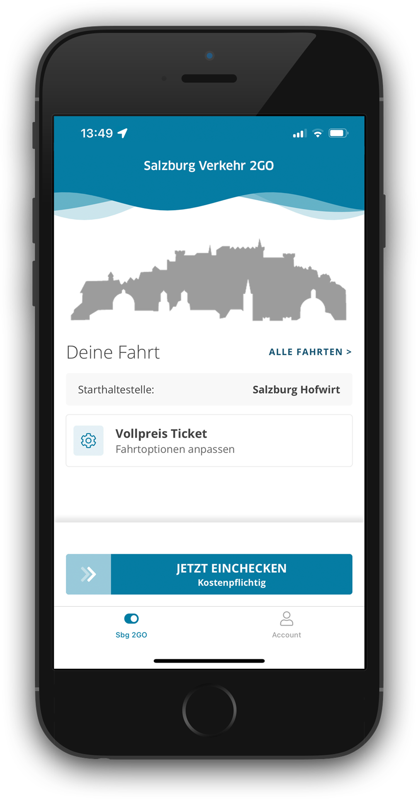 SVV App 2GO Dashboard