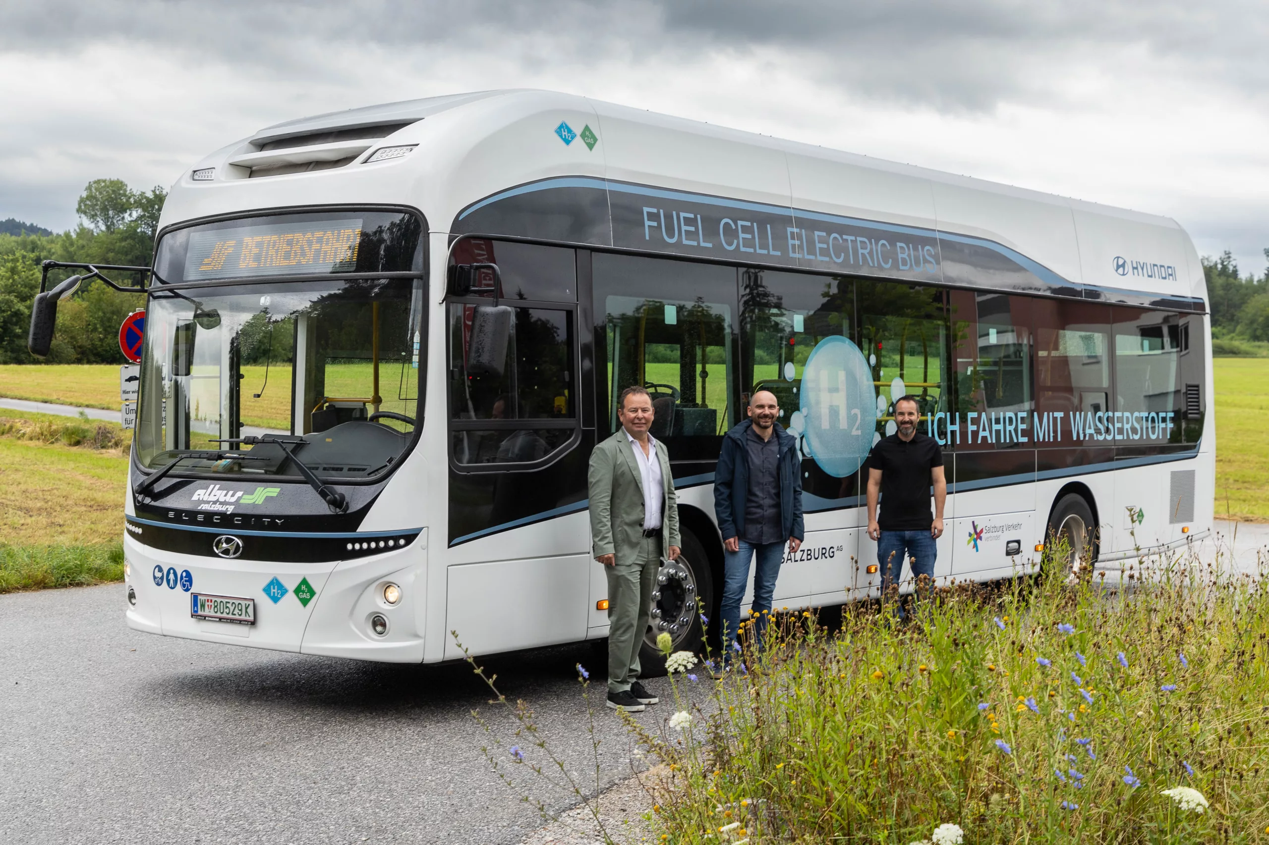 Salzburg Verkehr Salzburg AG Salzburger Verkehrsverbund Wasserstoffbus H2 Bus