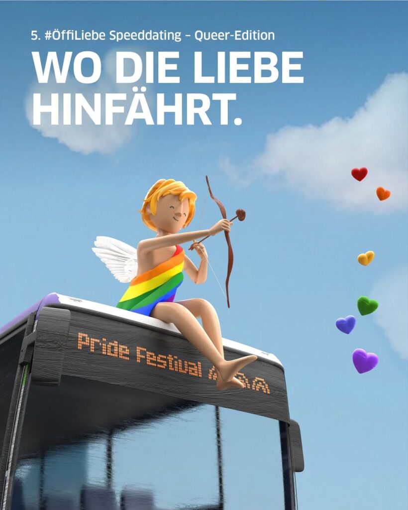 Salzburger Verkehrsverbund SVV Öffiliebe Speeddating Salzburg Verkehr Queer Edition