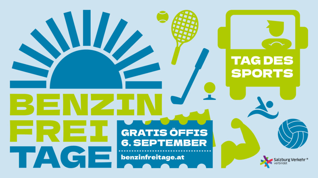 Salzburg Verkehr Salzburger Verkehrsverbund SVV Benzinfrei-Tage Tag des Sports